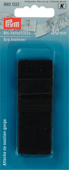 Prym BH-Verschluss 30 mm schwarz 