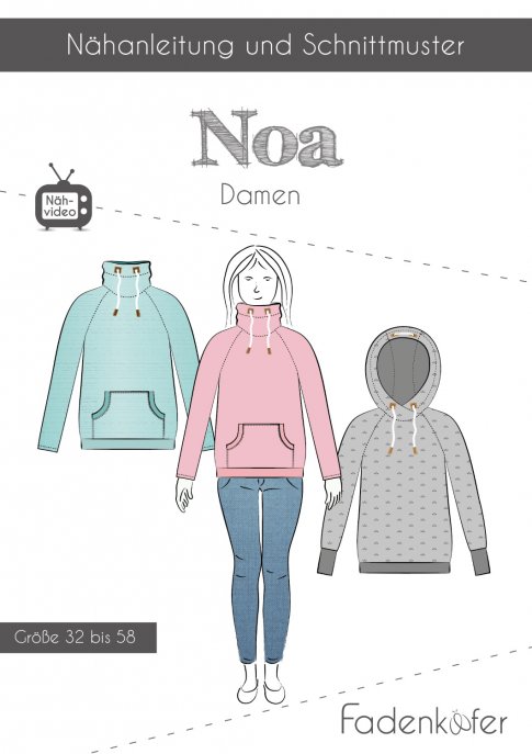 fadenkäfer Damen Hoodie Noa Gr. 32-58 