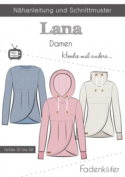 fadenkäfer Damen Hoodie Lana Gr. 32-58 