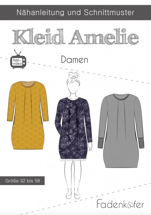 fadenkäfer Damen Kleid Amelie Gr. 32-58 