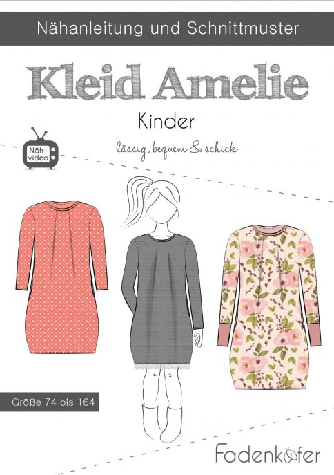 fadenkäfer Kinder Kleid Amelie Gr. 74-164 