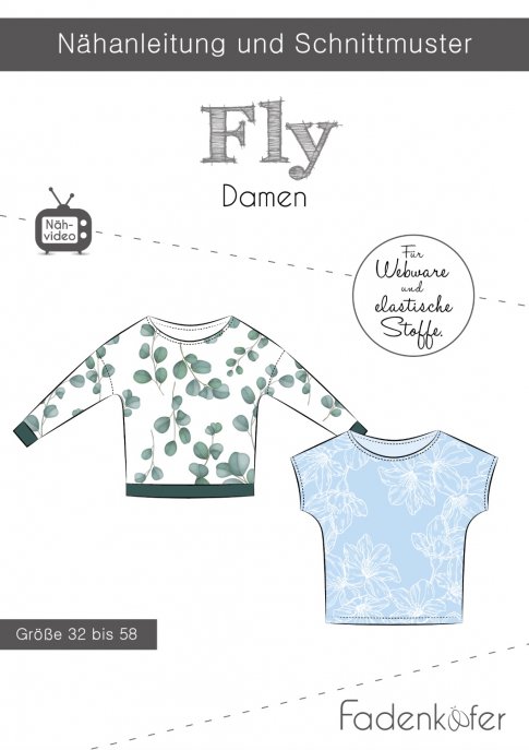 fadenkäfer Damen Shirt Fly Gr. 32-58 