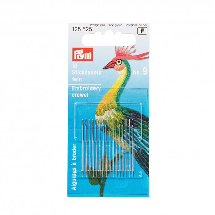 Prym Crewelnadeln ST 9 0,60 x 35 mm silberfarbig 