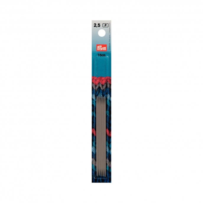 Prym Strumpfstricknadeln ALU 10 cm 2,50 mm grau NML 
