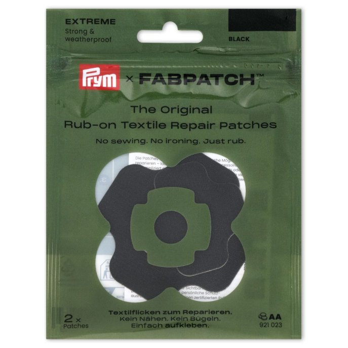 Prym Rub-on Patch EXTREME schwarz 2St 