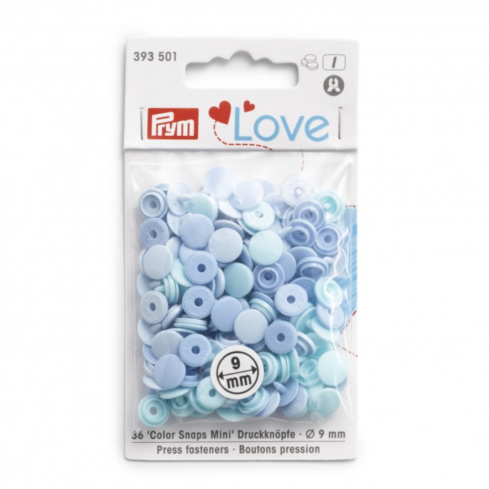 Prym Prym Love Color Snaps Mini Mischpackung hellblau 
