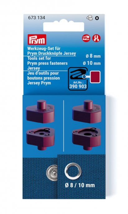 Prym Werkzeug-Set für Druckknöpfe Jersey 8+10 mm 