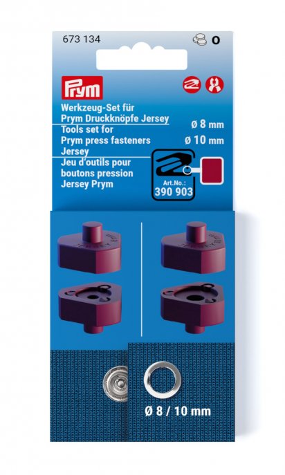 Prym Werkzeug-Set für Druckknöpfe Jersey 8+10 mm 