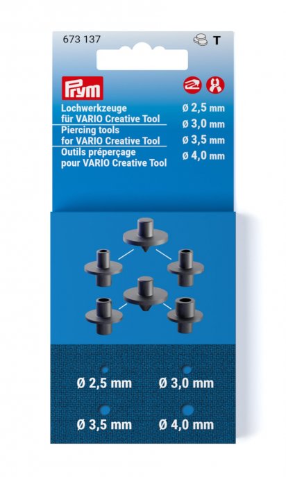 Prym Lochwerkzeuge für VARIO Creative Tool 2,5-4,0 mm brüniert 