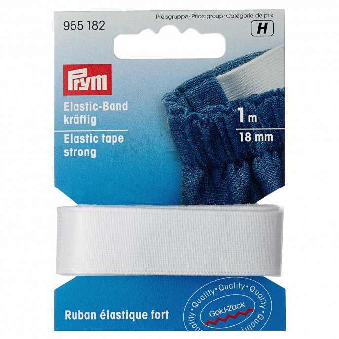 Prym Elastic-Band kräftig 18 mm weiss 