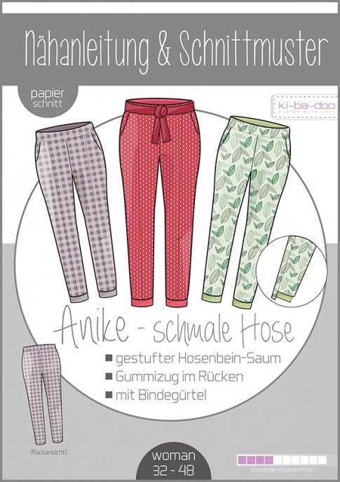 ki-ba-doo Damen schmale Hose Anike Gr. 32-48 