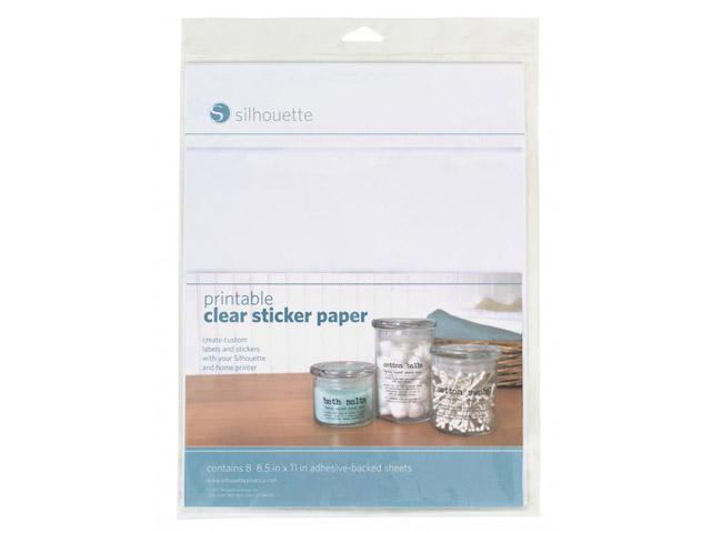 SIL Bedruckbares Stickerpapier glasklar 