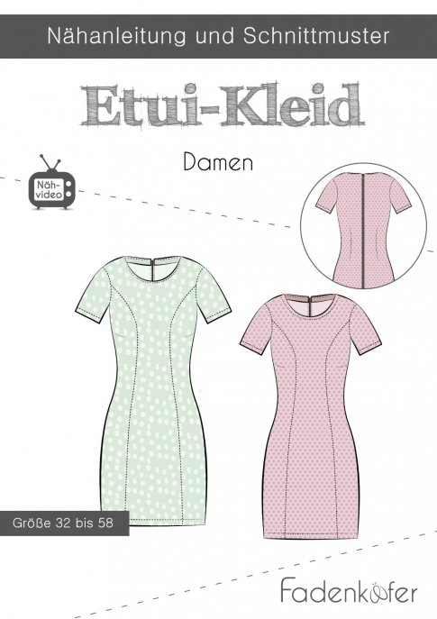 fadenkäfer Damen Etui-Kleid Gr. 32-58 