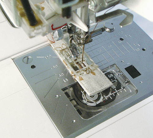 Janome Knopflochfuß B transparent 