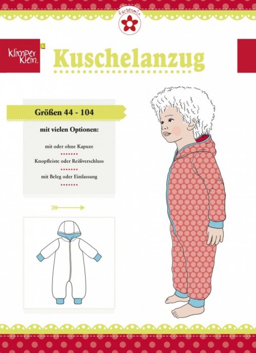 farbenmix Baby/Kleinkd. Kuschelanzug Gr. 44-104 