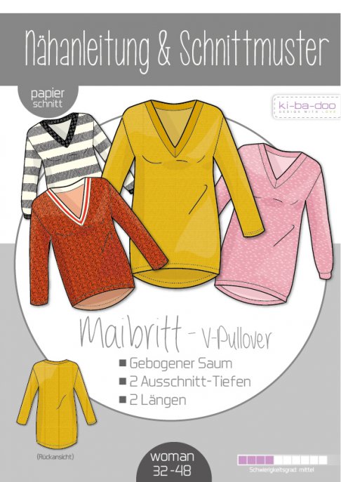 ki-ba-doo Damen Pullover Maibritt Gr. 32-48 