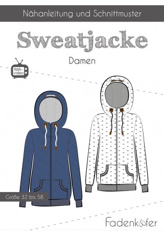 fadenkäfer Damen Sweatjacke Gr. 32-58 