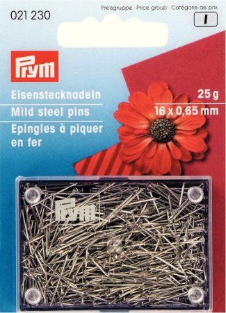 Prym Bastelstecknadeln EIS 0,65 x 16 mm silberfarbig 