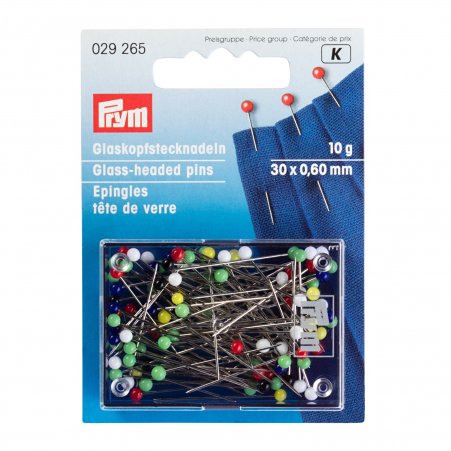 Prym Glaskopfnadeln ST 0,60 x 30 mm bunt 