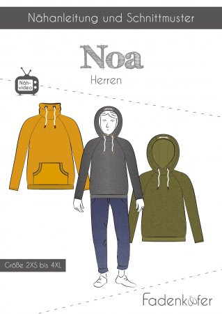 fadenkäfer Herren Hoodie Noa Gr. 2XS-4XL 