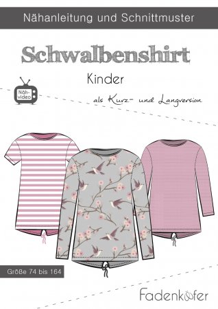 fadenkäfer Kinder Schwalbenshirt Gr. 74-164 