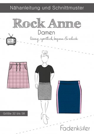 fadenkäfer Damen Rock Anne Gr. 32-58 