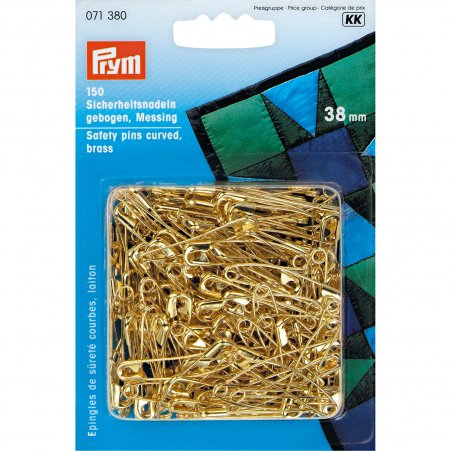 Prym Sicherheitsnadeln gebogen MS 38 mm goldfarbig 