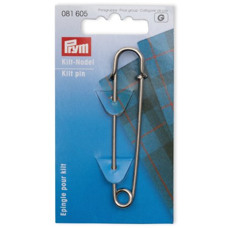 Prym Kiltnadel EIS 76 mm silberfarbig 