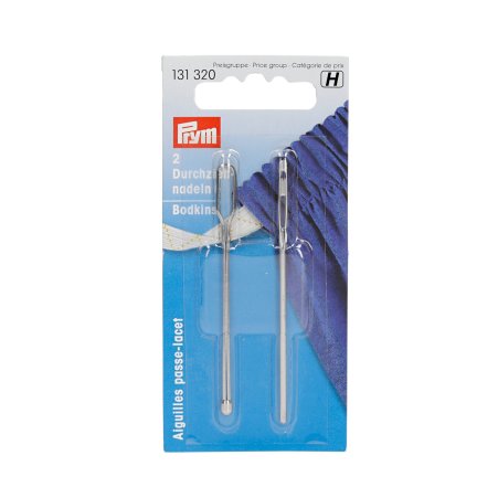 Prym Durchziehnadeln ST silberfarbig 2 Formen 