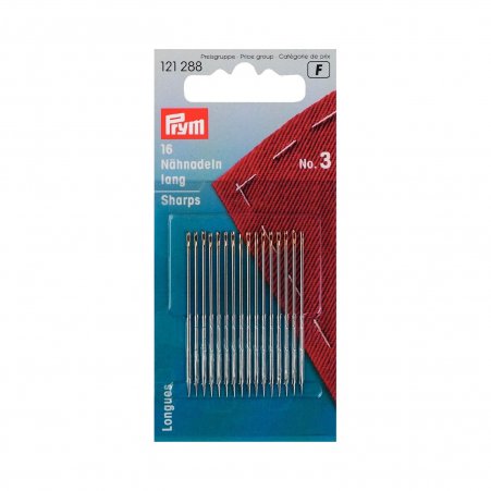 Prym Nähnadeln lang ST 3 0,90 x 44 mm silberfarbig 