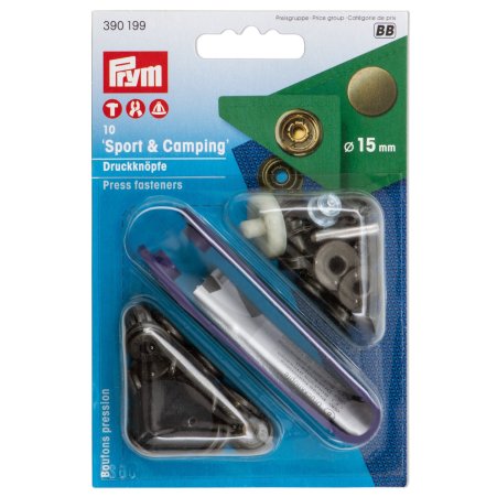 Prym NF-Druckknopf Sport & Camping MS 15 mm altmessing 