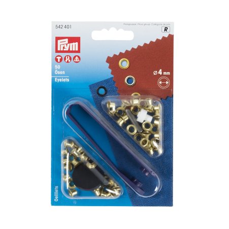 Prym Ösen MS 4,0 mm goldfarbig 
