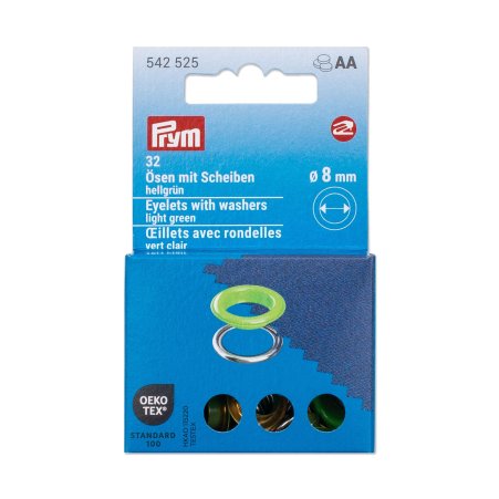 Prym Ösen m. Scheiben bunt 8mm - verschiedene Farben  