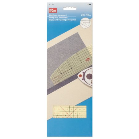 Prym Bügellineal, transparent, 30x10 