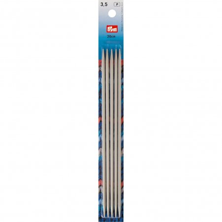 Prym Strumpfstricknadeln ALU 20 cm 3,50 mm grau 