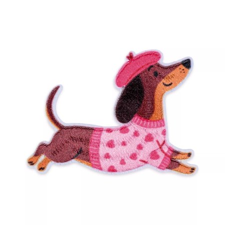 Prym Appl. Dackel aufb./selbstkl. pink 1 Stck. 