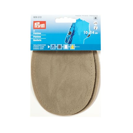 Prym Patches Velourslederimitat (bügeln) 10 x 14 cm stein 