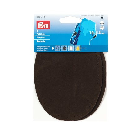 Prym Patches Velourslederimitat (bügeln) 10 x 14 cm dunkelbraun 