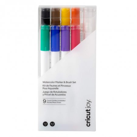 Cricut Joy Watercolor Marker 1.0 and Brush Set, 9-teilig 