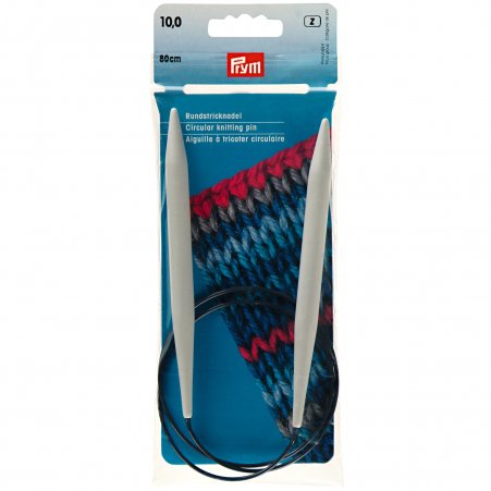 Prym Rundstricknadeln KST 80 cm 10,00 mm grau 