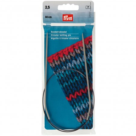 Prym Rundstricknadeln ALU 60 cm 2,50 mm grau 