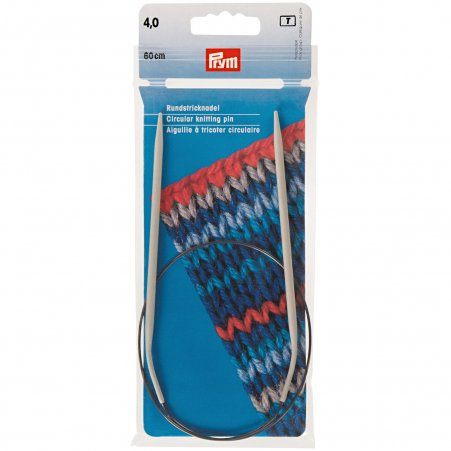 Prym Rundstricknadeln ALU 60 cm 4,00 mm grau 