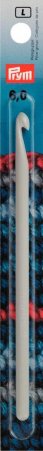 Prym Woll-Häkelnadeln ohne Griff KST 14 cm 6,00 mm grau 