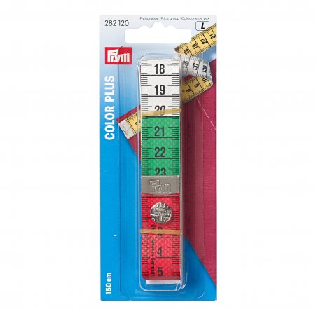 Prym Maßband Color Plus mit Knopf 150 cm / cm 