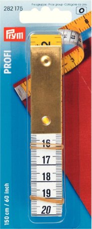 Prym Maßband Profi mit Metallplatte 150 cm 60 inch 