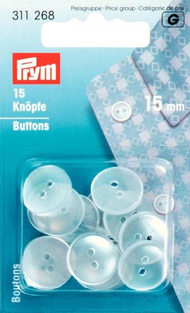 Prym Kittel-/Schlafanzugknöpfe KST 15 mm perlmutt 