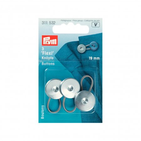 Prym Flexi-Knöpfe mit Schlaufe 19 mm 