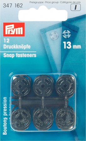 Prym Annäh-Druckknöpfe KST 13 mm schwarz 