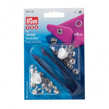 Prym NF-Druckknopf Jersey MS 8 mm silberfarbig 