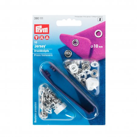 Prym NF-Druckknopf Jersey Zackenring MS 10 mm weiss 